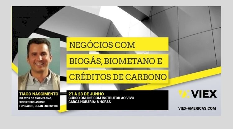 Curso de Negócios com Biogás, Biometano e Crédito de Carbono