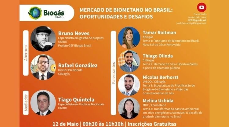 Webinar Mercado de Biometano no Brasil: Oportunidades e Desafios