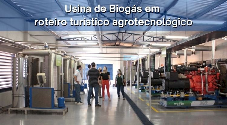 Usina de Biogás em Roteiro Turístico Agrotecnológico
