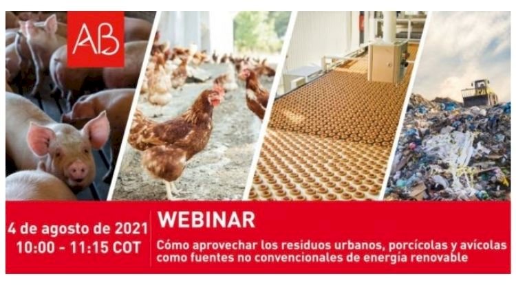 Webinar: Como aproveitar os resíduos urbanos, suínos e avícolas como fontes não convencionais de energia renovável - Colômbia