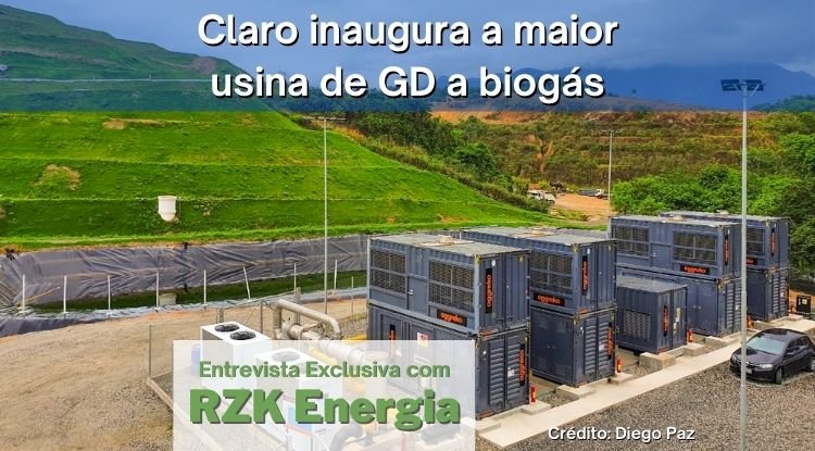 Claro inaugura a maior usina do mercado de Geração Distribuída do Brasil movida a biogás