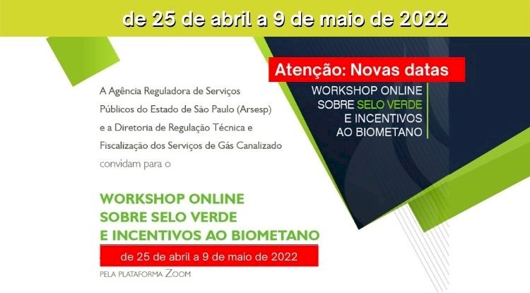 Workshop - Selo Verde e Incentivos ao Biometano