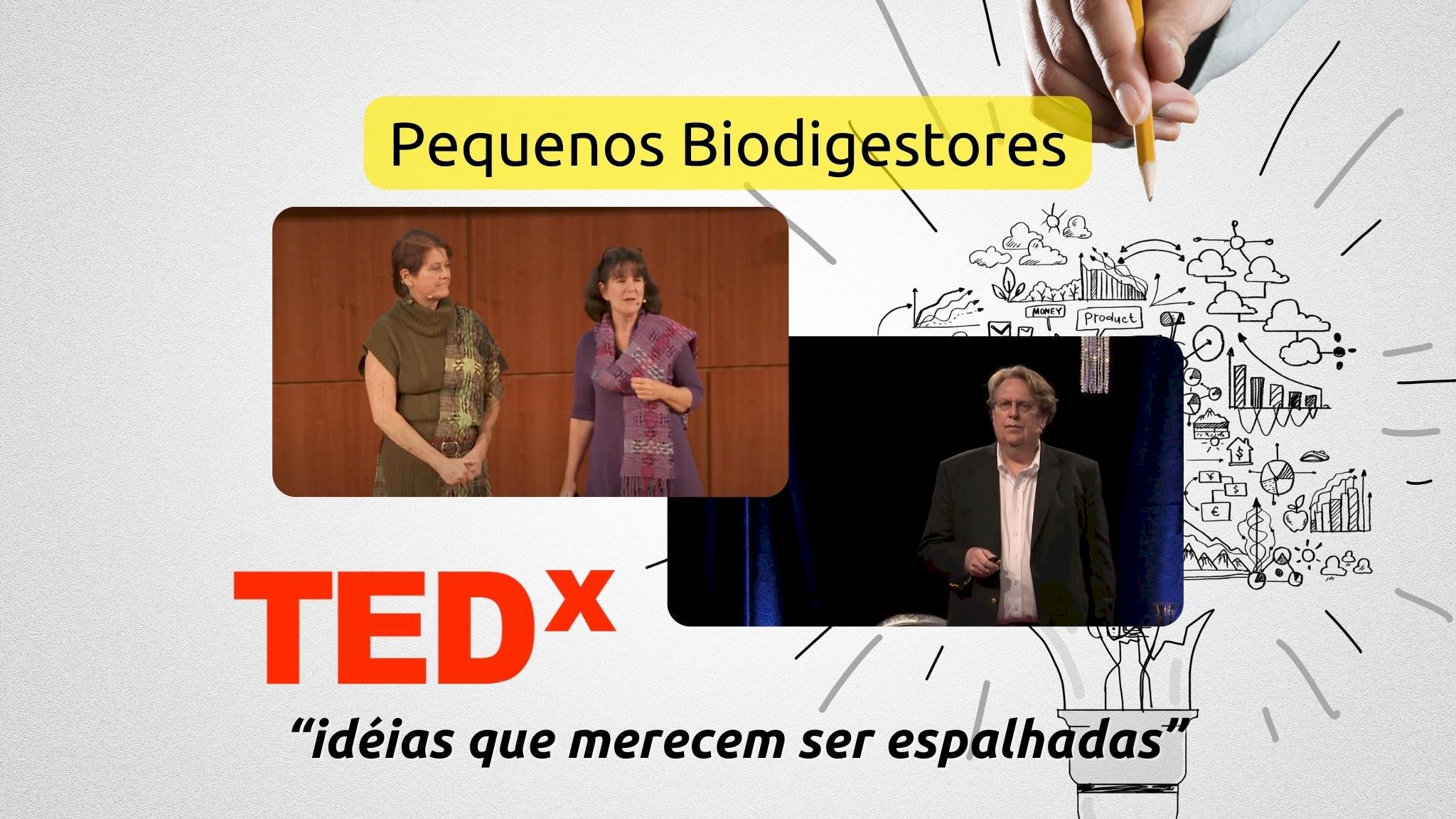 Dicas de vídeos:  TEDx - Biodigestores em pequena escala
