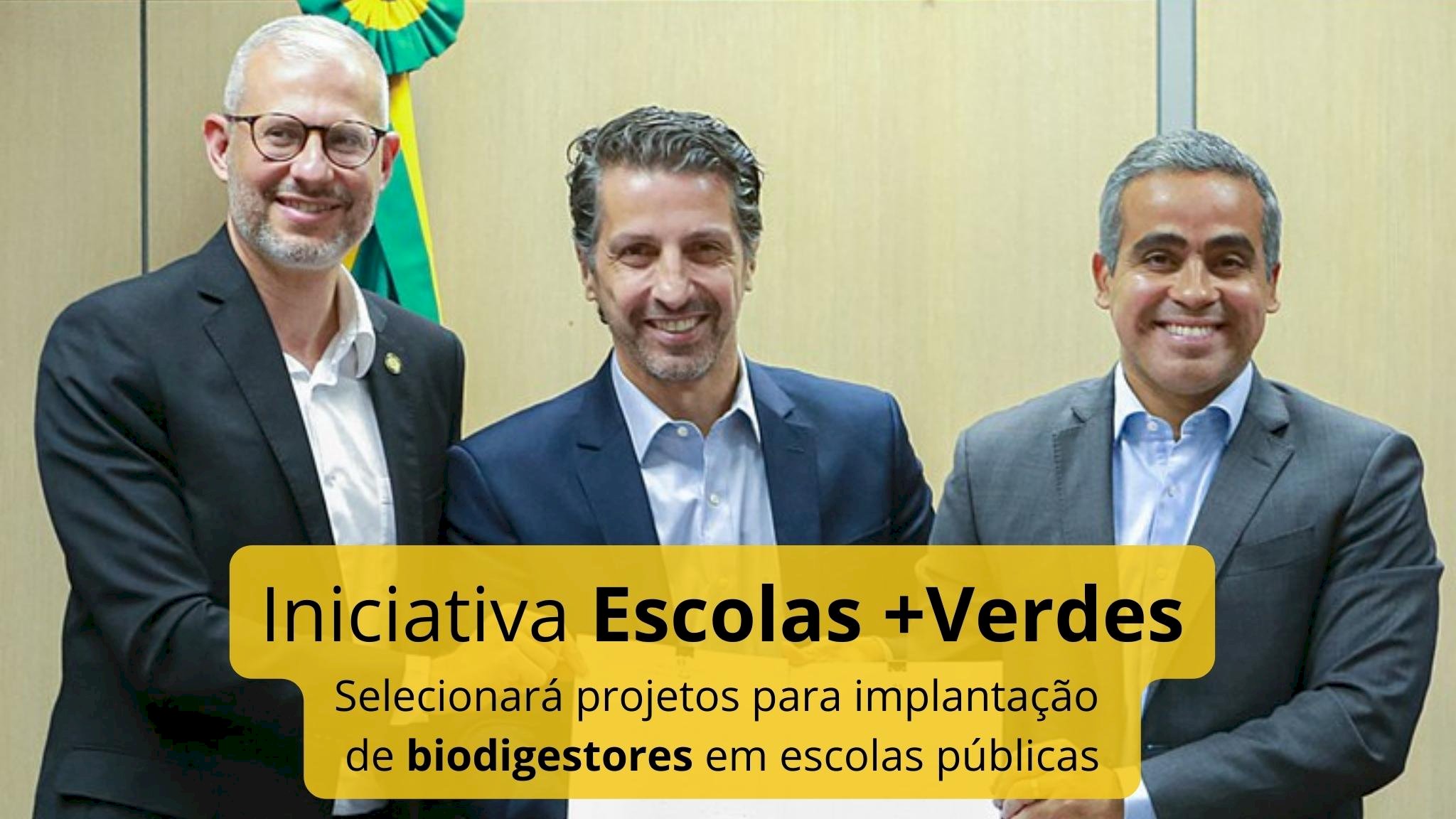 Iniciativa Escolas +Verdes selecionará projetos para implantação de biodigestores em escolas públicas